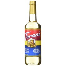Torani French Vanilla Syrup 토라니 프렌치 바닐라 커피 시럽 750ml, 1개