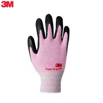 3M 슈퍼그립 200 코팅장갑 칼라장갑 핑크, S, S