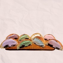 우리밀 생크림단팥빵 2개입 딸기크림 녹차크림 블루베리크림 천년누리전주빵 전주명물 전주빵집 통팥앙금, 딸기크림단팥빵 2개