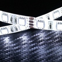12V용 5050 3칩 LED바 화이트LED - (10cm당 가격), 검띠_10cm(기본연결발송)