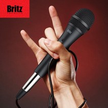 브리츠 노래방 유선 마이크 보컬 용 다이나믹 행사용 마이크 노래마이크 홈레코딩