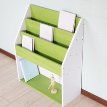 양지가구 전면책꽂이600 정리선반 진열장 틈새책장 책꽂이 공간정리 파스텔색 소품정리 책정리 동화책, 전면600연두