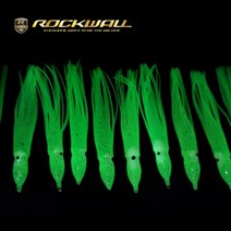 [락크웰] RW-1012 야광갈치/루어꼴뚜기/베이트웜/바다낚시꼴뚜기/11.5cm/6.5cm/핑크꼴뚜기/야광꼴뚜기, 야광(6.5cm)20개