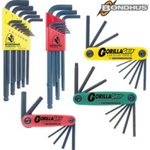 본더스 세트 육각렌치 L렌치 엘렌치 렌지 렌찌 BONDHUS 접렌치 12589(5 64~1 4)