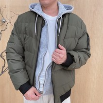 남성 겨울 오리털 항공점퍼 남자 덕다운 방수 방한 블루종 오리털 항공패딩점퍼 단체항공점퍼 단체잠바 겨울단체복