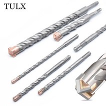 텅스텐 스틸 크로스 해머 드릴 합금 임팩트 트위스트 비트 콘크리트 보강 벽 4 블레이드 드릴링 도구, 01 라운드_01 6X110mm