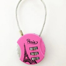 자물쇠 3 자리 암호 조합 가방 수하물 금속 코드 잠금 미니 도난 방지 서랍 하드웨어, [08] pink-paris