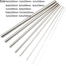 각관 튜브 파이프 아연 스테인레스 플라스틱 실버 라운드 304 스틸 모세관 od 3 4, 5x3x500mm 1pc