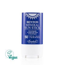 [벤튼] 선케어 2종세트 (스킨핏 미네랄 선크림 50ml + 무기자차 선스틱 SPF50+/PA++++ 15g), 선크림 1개+선스틱 1개