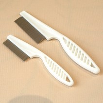 전동운반카트 전동차 화물카트 식판운반카트 높은 컴포트 머리이 빗 금속 니트 이가 미세 이빨 벼룩 어린이를위한 손잡이 애완 동물 도구, 01 White_02 M 18.5cm