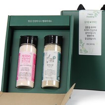 [미담 뉴팩토리] 결혼 돌답례품 조문 장례식 프리미엄소금 함초 히말라야핑크소금 2종, 2-2호 함초소금+핑크소금, 1세트