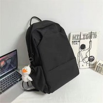 숲 대용량 솔리드 무지 백팩 여성 심플 책가방 남자 고등학교 양어깨 대학교