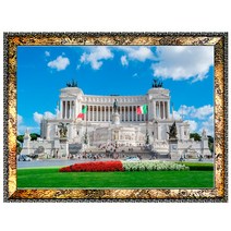 H008-4/비토리오에마누엘레2세기념관사진액자 A3 벽걸이액자 포토액자 이탈리아 로마 풍경화 벽장식 풍경사진 풍경화그림, 에마누엘레2세기념관사진액자