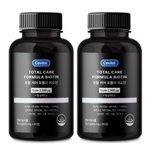 세비톨 토탈 케어 포뮬러 비오틴 76.5g, 90정, 2개