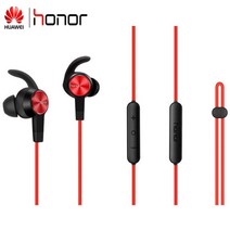 화웨이 오리지널 아너 AM61 무선 이어폰 아너 화웨이 샤오미 Vivo 블루투스 이어폰 마이크 포함, 빨간색