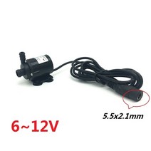 엔진 양수기 소형 수중 펌프 충전식 워터 배수 dc 612v 280lh 마이크로 수족관 잠수정 미니 수조 1.54w 최대 리프트 2.2m, 12v 유형