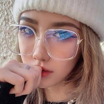 빅 블루라이트 차단 안경 편광 오버사이즈 사각 뿔테 자외선 전자파 차단