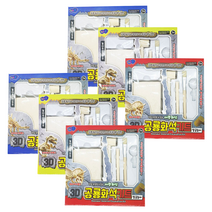 다미샵 3D 공룡 화석 발굴 키트 6개 1세트 브라키오사우르스 티라노사우르스 스테고사우르스