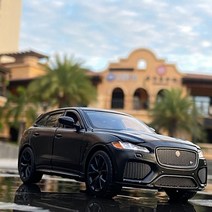 자동차다이캐스트 금속 합금 피규어 올드카 1:32 재규어 F-PACE SUV 합금 자동차 모델 다이 캐스트 금속 장, 03 Black