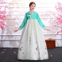 여성 한복 드레스 봄 여름 가을 이쁜 공연 무대 전통 의상 드라마 국악 성인 명절 사극 자수 예쁜 요즘 여자 저고리 치마 원피스 women hanbok JX1818