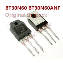 반도체소자 원래 2pcs/ BT30N60 TO-3P IGBT 30A 600V, 한개옵션0