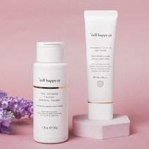 셀해피코 무기자차 톤업 선크림 & 홍삼파우더워시 세트