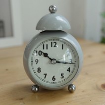 원벨 알람시계 그레이 탁상용시계 알람탁상시계 어린이방 협탁 자취생 침대 알람시계탁상 테이블시계 초등학생 탁상시계 직장인 학생 인테리어탁상시계 인테리어소품 책상시계