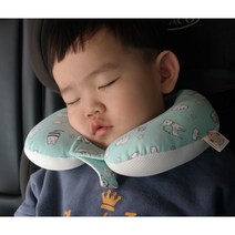 잠자는목쿠션 목꺽임 방지 카시트 목베개, M(미듐), 자동차박물관