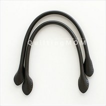 퀼팅맘 미니 천연가죽가방끈 30cm, [1020] 블랙