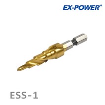 이엑스파워 EXP 헤리컬 타입 2날 SUS용 ESS-1 스텝드릴 육각 티탄 알루미늄 코팅 내열 내구성 우수