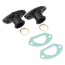 원예도구 45CC 4500 52CC 5200 58CC 전기 톱 부품용 내구성 배기 흡기 매니 폴드 플라스틱 황동 링 개스킷 2 개/세트