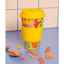 위글 밤부 에코 머그컵 S3 - Happiness Bamboo Eco Mug Cup PWIKR450355, 1개