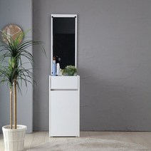 우아미가구 쿠쿠아 심플 스탠딩 화장대 서랍형, 화이트그레이