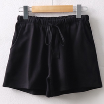 블랙 네이브 차콜 외출용 숏반바지 짧은여성팬츠