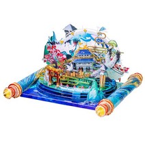 MU 3D 금속 DIY 직소 퍼즐 성인용 어린이용 문 팰리스 페글라이 요정 섬 모델 키트 레이저 절단 선물, [03] C