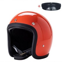 덱스톤500tx 시스템 헬멧 일본 기술 정품 TT & COCASCOS 500TX 오토바이 오픈 페이스 헬기 레트로 스쿠터 승마 Capacete 파라 모토, S, Red