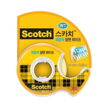쓰리엠 재접착양면테이프 238 19mm x 5.08m, 3개