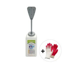 알알이 입제살포기 + 목장갑 set 수동 입제 살포기 동장군 카소론 잔디 제초제 염화칼슘 살포하는 뿌리는 기계, 5개