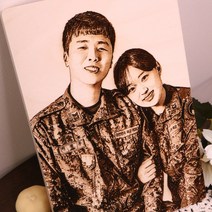 디엠지아트토이 우드포토 커플 사진 인화 액자 스몰 선물포장 무료