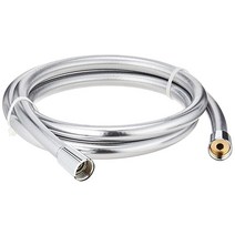 Hansgrohe 핸드헬드 교체 설치 25cm1인치 모던 코디네이팅 크롬 28 276003 샤워 호스 63, Chrome_63 Inch