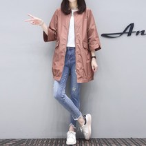 JS4600 여자 봄 가을 코튼 면혼방 라운드넥 8부 하프 카고 집업 재킷 자켓 점퍼 잠바 바람막이 야상 아우터 캐주얼 데일리룩