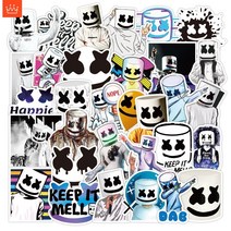 Marshmello - Keep it Mello 스티커 아이돌 낙서 방수 스티커 세트 50 매