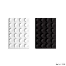 스마트폰 흡착패드 뽁뽁이 24개 보조배터리 흡착판, 00_01(DW)흡착패드/화이트