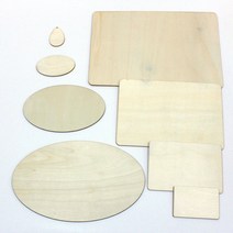 DIY 타원형 사각형 원형 나무판 펜던트 공예장식품 w7, 직사각형 20X30cm