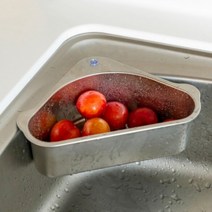 주방 싱크대 음식물분리트레이 음식물 물기제거 스텐, 삼각형