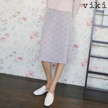플라워 패턴 플레어 스커트 (TESAC2306)
