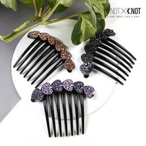 [KNOTXKNOT] 사랑스런 하트 배색 크리스탈 긴발 빗핀