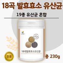 곡물 발효 효소 유산균 분말 230g . 수수 약콩 옥수수 늘보리 팥 차조 맥아 보리 흑미 기장쌀 현미 녹두 발효 미강 율무쌀 들깨 검정콩 검정깨 밀기울 함유, 1통