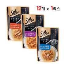 쉬바 수제 수프 40g 12개입 고양이간식, 맛:콤보(각4개씩)