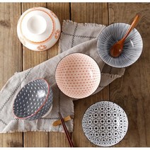 베스트바이서울 일본풍 예쁜 대접 공기 세트, 대접S5